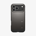 ACS09951 - iPhone 17 Pro Case Tough Armor T AI (MagFit) in gunmetal showing the back