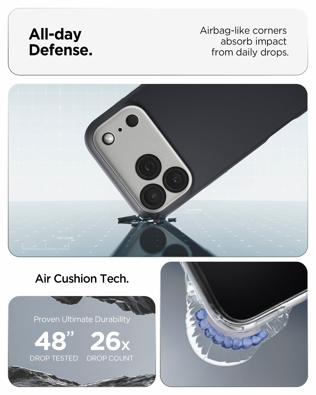 ACS09915 - iPhone 17 Pro Max Case Nano Pop (MagFit) in black sesame 