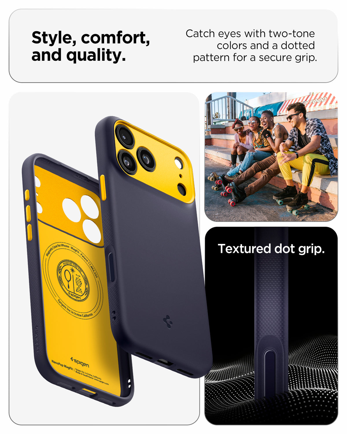 ACS09966 - iPhone 17 Pro Case Nano Pop (MagFit) in blueberry navy