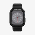 062CS25324 - Apple Watch Series (Apple Watch (45mm)) Case Rugged Armor Pro in black showing the front
