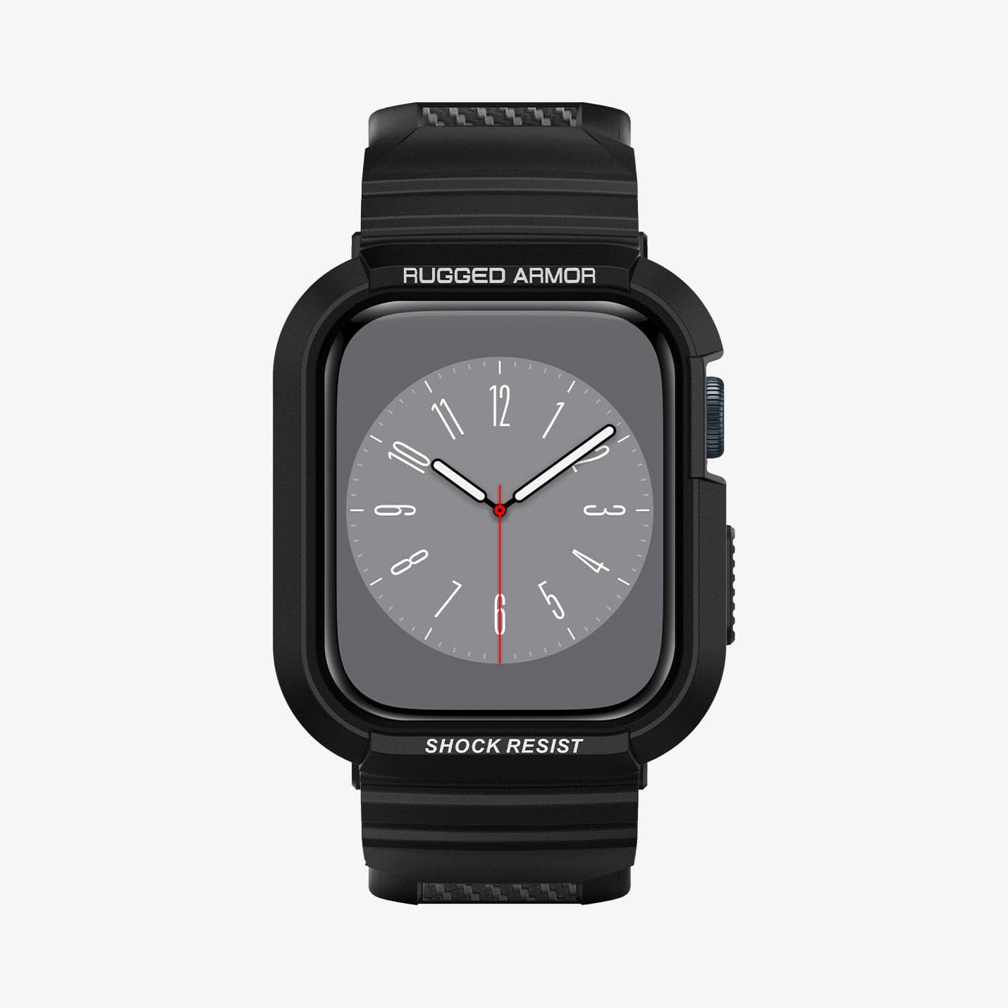 062CS25324 - Apple Watch Series (Apple Watch (45mm)) Case Rugged Armor Pro in black showing the front