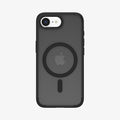 ACS09144 - iPhone 16e Case Ultra Hybrid (MagFit) in Frost Black showing the back