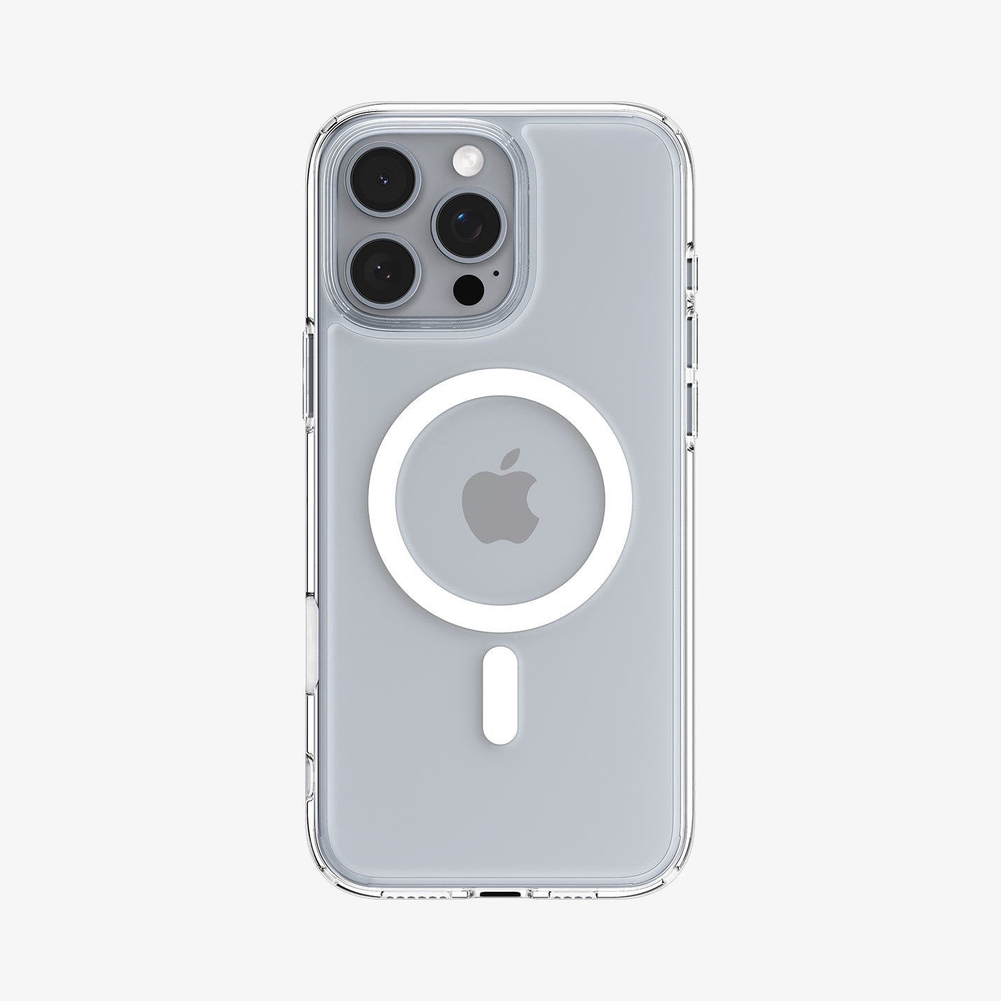 ACS08505 - iPhone 16 Pro Max Case Ultra Hybrid T (MagFit) in White showing the back