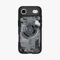 ACS10058 - iPhone 17 Air Ultra Hybrid Zero One (MagFit) in Zero One Black showing the back