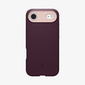 ACS09932 - iPhone 17 Air Case Nano Pop (MagFit) in burgundy bean showing the back