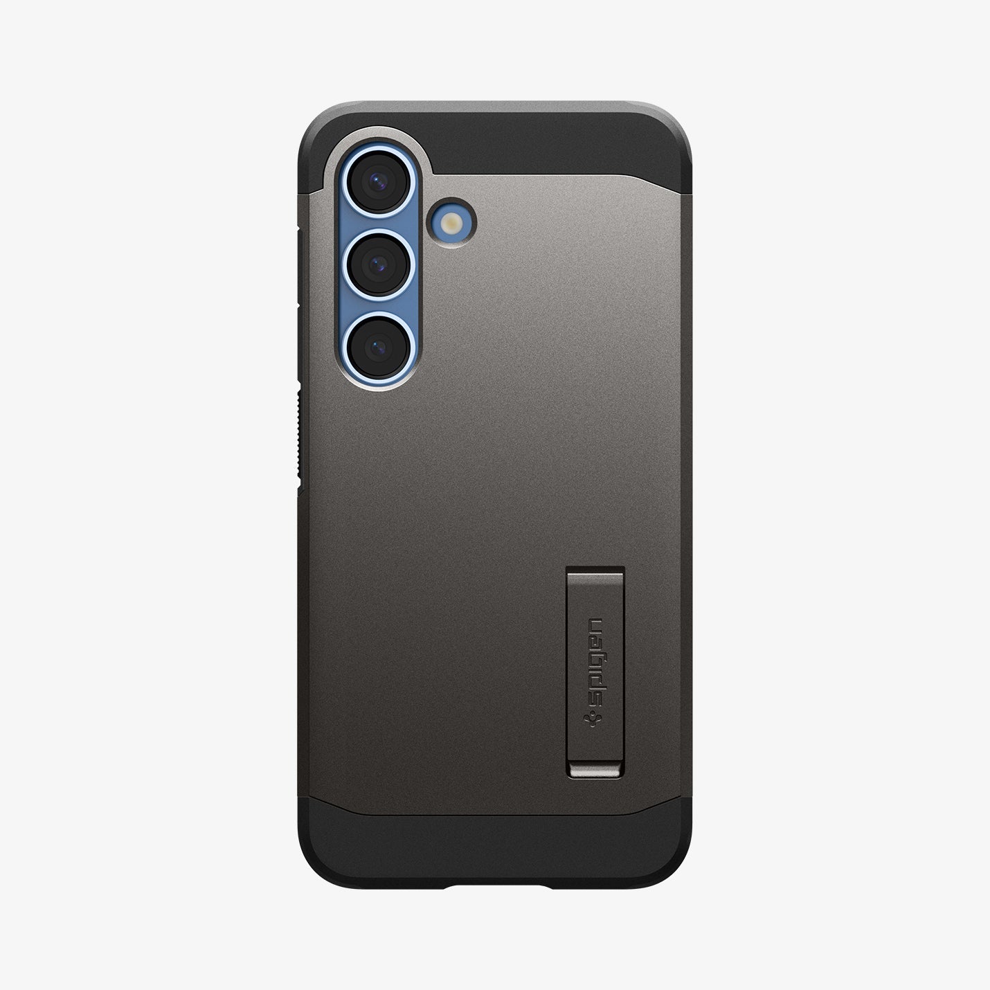 ACS09009 - Galaxy S25 Case Tough Armor AI (MagFit) in Gunmetal showing the back